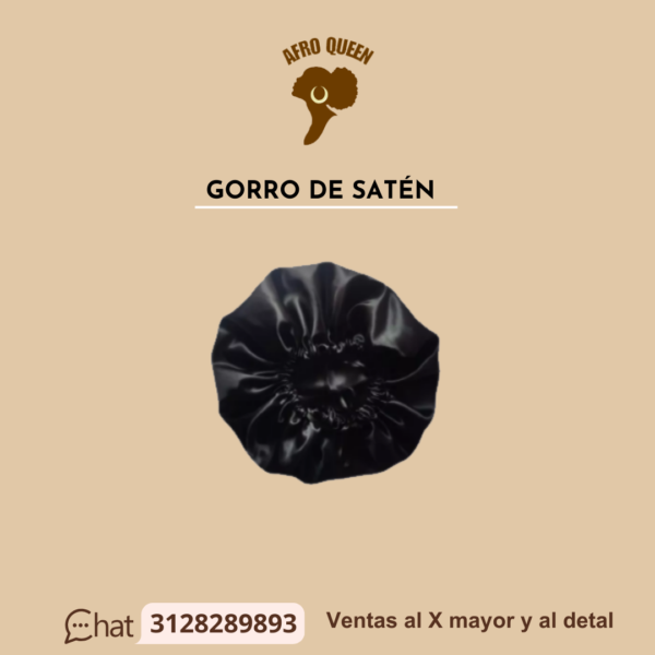 GORRO DE SATÉN PARA EVITAR EL FRIZZ