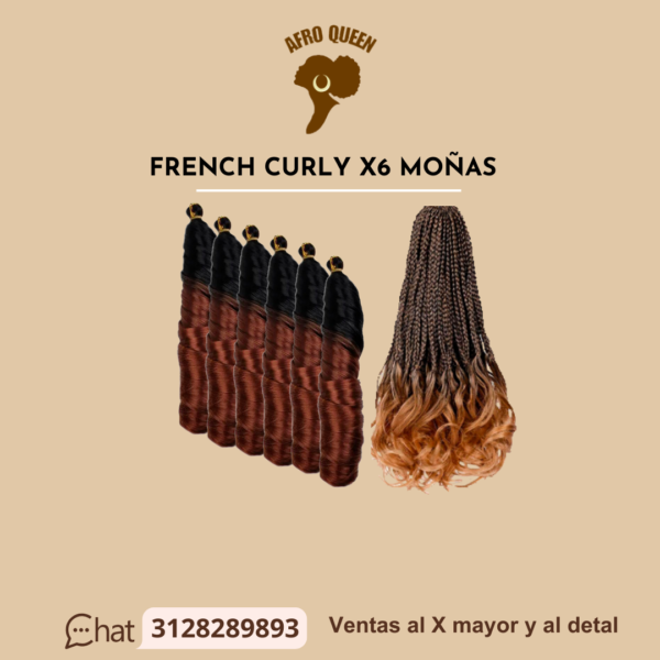FRENCH CURLY ONDA DE MAR X 6 MOÑAS