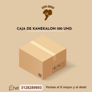 caja de kanekalon por 100 unidades